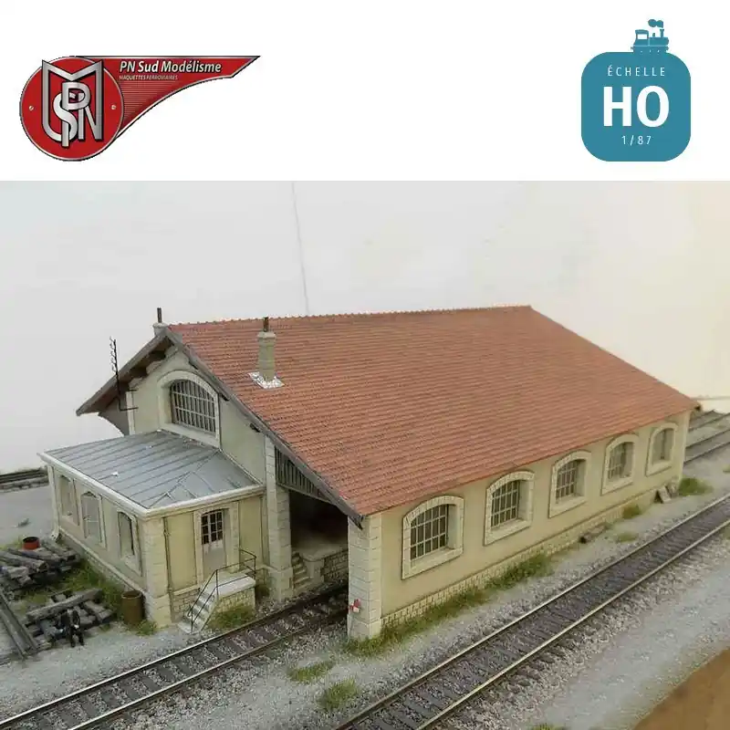 Auf Lager | 5-türige PLM-Warenhalle H0 PN Sud Modélisme 8764