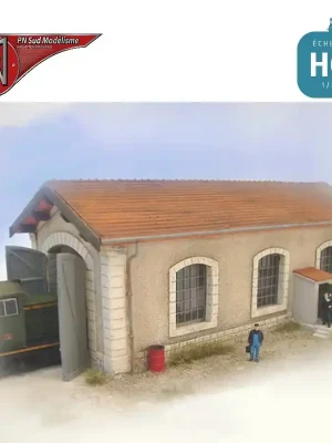 Einspuriger Kurzschuppen H0 PN Sud Modélisme 8795 - Endet bald