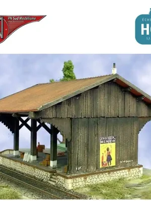 Neu eingetroffen - Alter Güterschuppen aus Holz H0 PN Sud Modélisme 8714