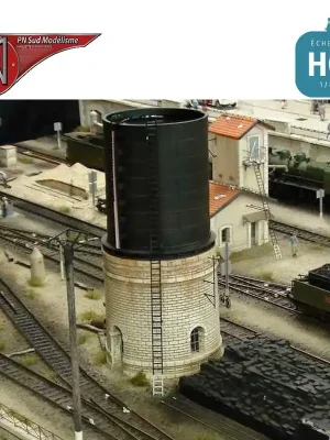 Versandbereit | Stein-Wasserturm 200m3 im Bausatz H0 PN Sud Modélisme 8712