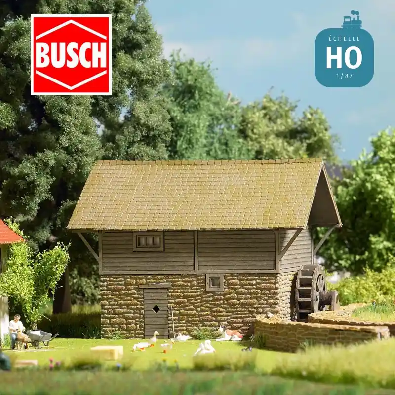 Jetzt sparen - Kit pour moulin à eau HO Busch 1958