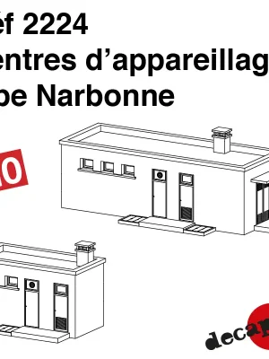 Begrenzte Stückzahl | Passende Zentren Typ Narbonne H0 Decapod 2224