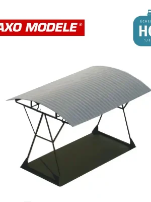 Abri à vélo toit arrondi en tôle ondulé HO Haxo Modèle HM49011 | Angebot