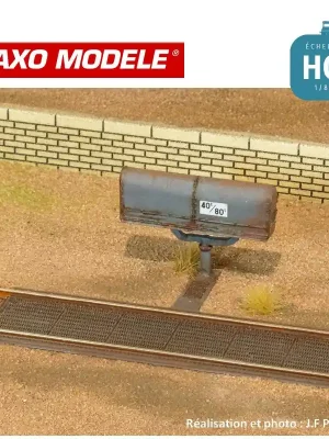Bascule à peser avec mécanisme intérieur + décalques HO Haxo Modèle HM45017 - Heute kaufen