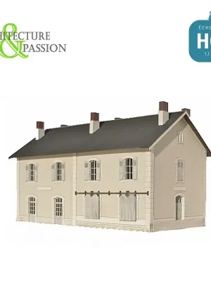 Gare + halle 2 portes MIDI type Gare d‘ Arcomie HO Architecture & Passion 874012 - Direkt vom Hersteller