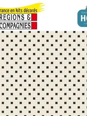 Bestpreis | Schwarz-Weiss-Fliesen HO Régions et Compagnies MAT015