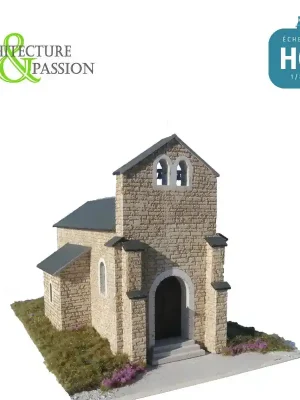 Kirche (mit gravierten Steinen) Easy Deco HO Architecture & Passion 87VIL330 - Neu im Shop