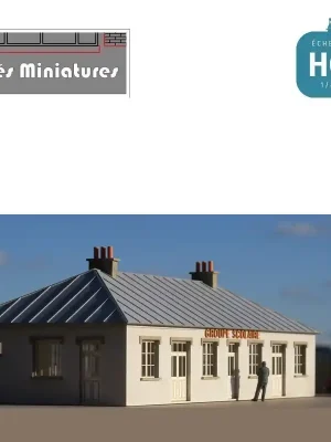 Ecole primaire – Echelle HO Cités Miniatures BV-042-HO - Nur begrenzt verfügbar