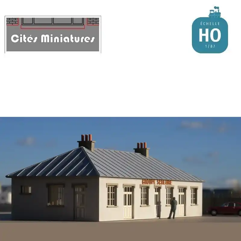 Ecole primaire – Echelle HO Cités Miniatures BV-042-HO - Nur begrenzt verfügbar