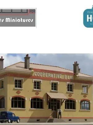 Sehr beliebt - Cité cheminote PLM R+1 Coopérative faible profondeur échelle HO Cités Miniatures BV-022-FP