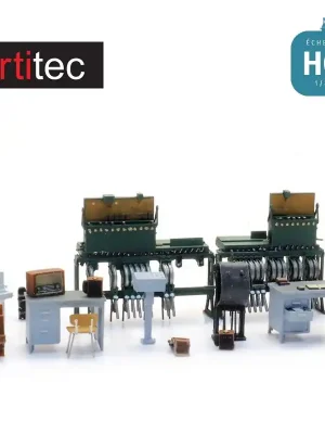 Neu im Shop | Kit Intérieur d‘un poste d‘aiguillage avec banc de leviers HO Artitec 10.414