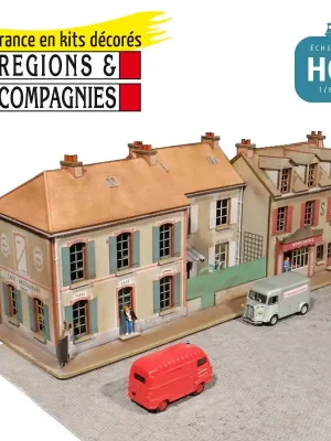 3 Stadthäuser Île de France (2 Geschäfte) linker Ecke HO Régions et Compagnies QIF001 | Auf Lager