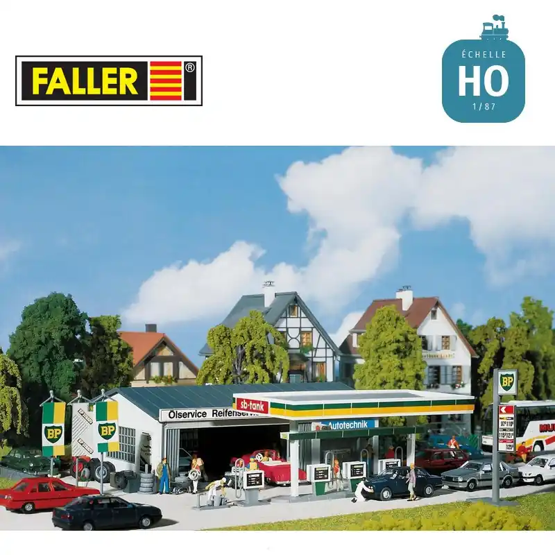 Auf Lager - Station service HO Faller 130345