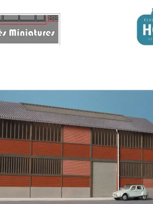 Sichere Zahlung | Usine – Entrepôt brique R+1 faible profondeur – Echelle HO Cités Miniatures BV-007-1-HO