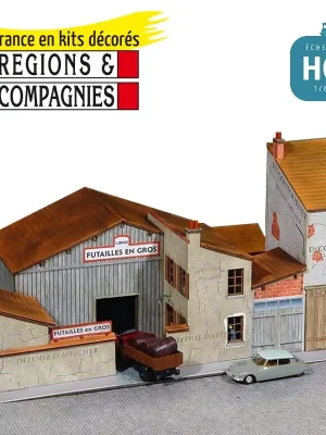 Bloc de Locaux Professionnels Anciens (Modèle 1) HO Régions et Compagnies PRO009 | Sonderaktion