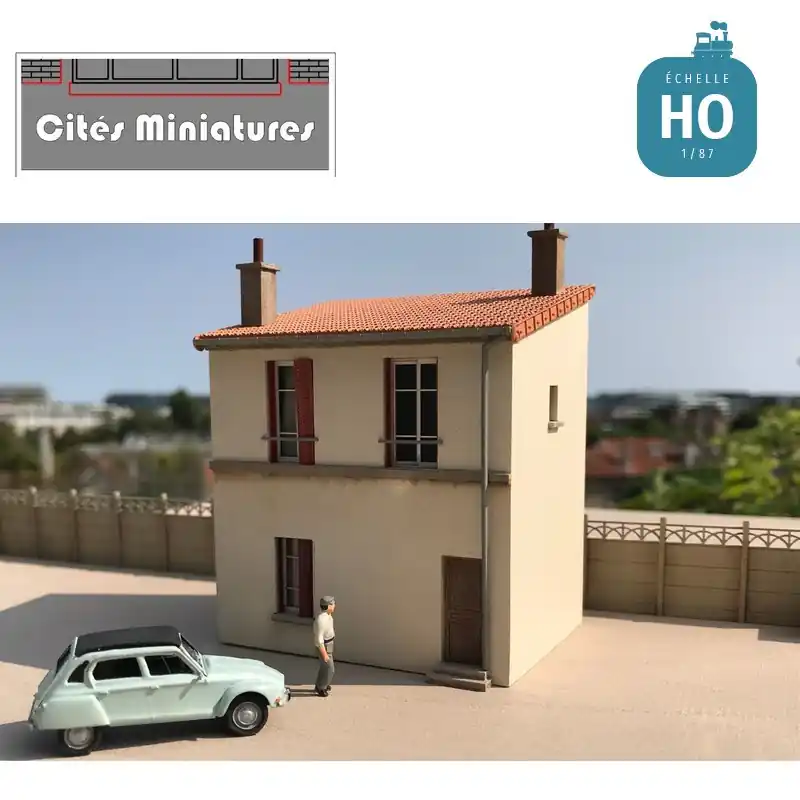 Bewährte Qualität | Maison étroite de faubourgs R+1 HO Cités Miniatures BV-035-1-HO