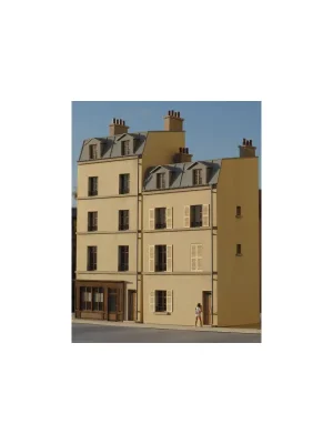 Vorteilspreis - Immeuble de ville étroit mansardé R+3 HO Cités Miniatures BV-016