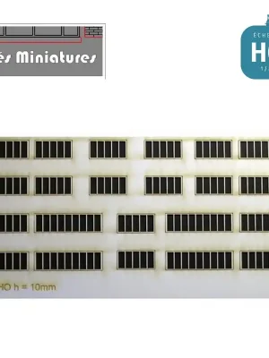 Fenêtres Usine hauteur 10mm (12+8) HO Cités Miniatures ED-014-10-HO - Hochwertig