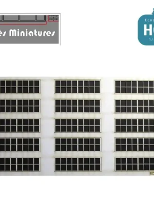 Fenêtres Remise / Atelier Petits carreaux 15 fenêtres (2x8) HO ED013HOP2 | Nur heute