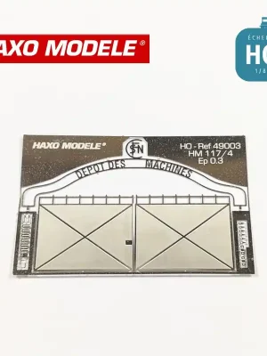 Sale - Porte de dépôt "Dépôt des machines" pleine HO Haxo Modèle HM49003