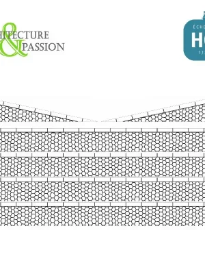 Bordures de quai marchandises pierres hexagonales HO Architecture & Passion 87ACC09 | Qualitätsprodukt