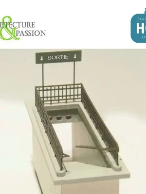 Reduziert - Descente de passage souterrain étroite HO Architecture & Passion 87ACC171