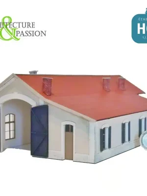 Top-Qualität - Remise 1 voie PO type Gare du Mont-Dore HO Architecture & Passion 874598