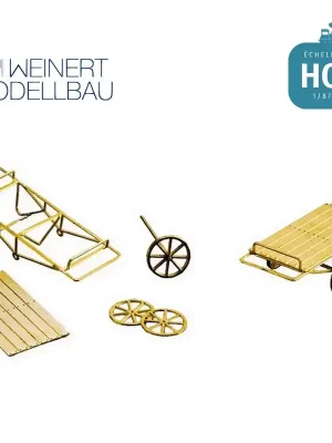 Zweirädige Gepäckkarre Spur H0 Weinert 3214 - Neuzugang