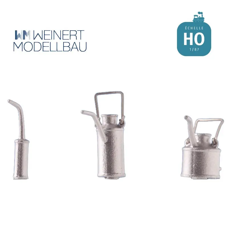 Ölkannen, 3 Größen je 2 St. H0 Weinert 3254 - Top-Angebot