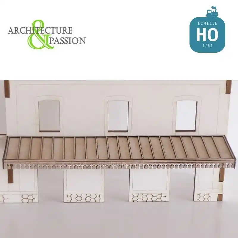 Bestseller | Marquise Gare PLM pour gare 3 portes HO Architecture & Passion 875016