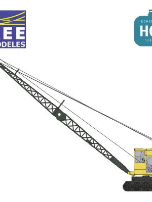 Grue BONDY sur chenille jaune SNCF HO REE CB-159 - Hohe Qualität