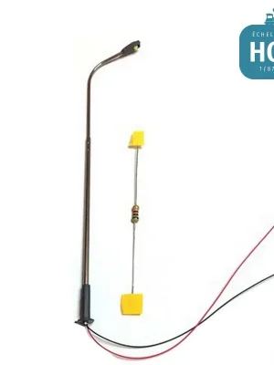 Endet bald - Lampadaire simple courbe HO à LED CMS