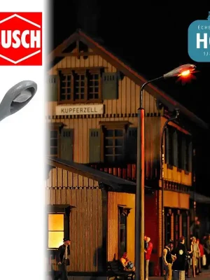 Nur solange der Vorrat reicht | Lampadaires muraux 2pc HO Busch 4133