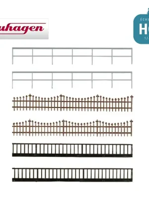 Ensemble de clôtures et rambardes HO Auhagen 42558 | Super-Preis