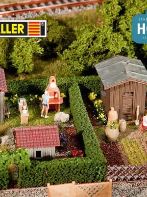 Online bestellen - 2 Jardins ouvrier + cabane HO Faller 180494