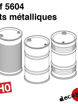 Bewährte Qualität | Metalltrommeln (6 St) H0 Decapod 5604
