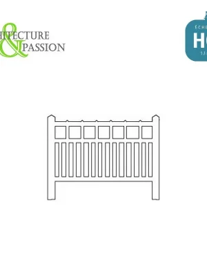 Top-Deal | Barrières béton 91 type unifié HO Architecture & Passion 87ACC91