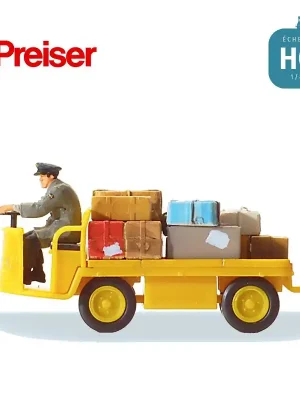 Chariot électrique avec conducteur Service postal Ep III HO Preiser 28146 | Preishit