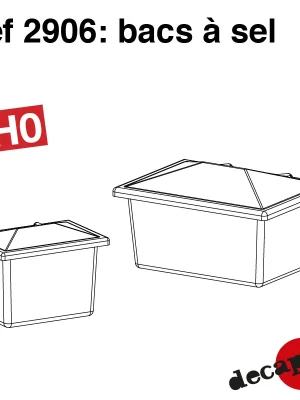 Bacs à sel (5 pcs) HO Decapod 2906 | Versand noch heute