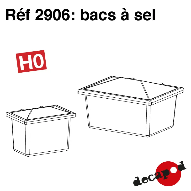 Bacs à sel (5 pcs) HO Decapod 2906 | Versand noch heute