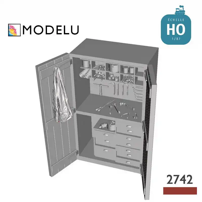 Armoire à outils ouverte HO Modelu 2742-087 | Extra sparen