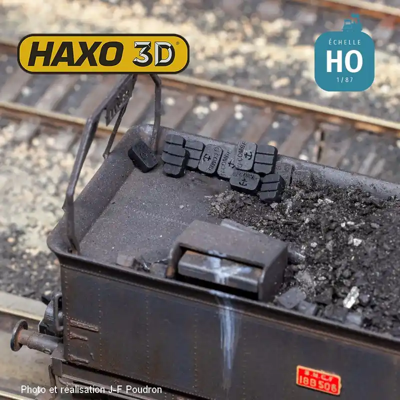 Briquettes Combe 50 pcs HO Haxo 3D 344041 - Super-Preis