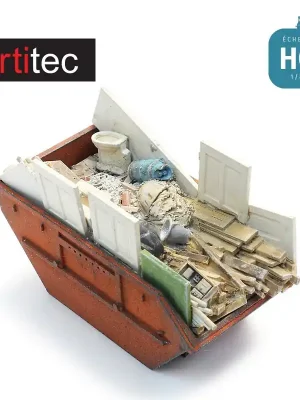 Benne de chantier chargée de déchets HO Artitec 387.618 - Günstig