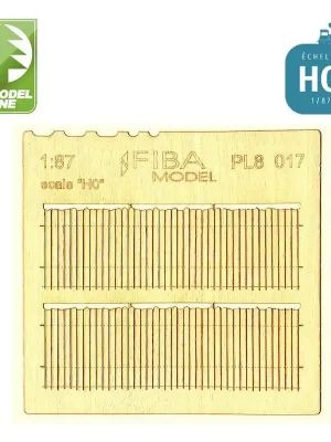 Clôture en bois coupe irrégulière n°2 HO Model Scene PL8-017 | Herstellerpreis