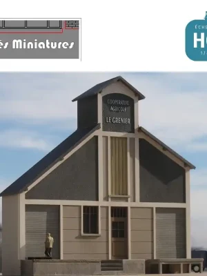 Günstig | Coopérative Agricole bâtiment Faible Profondeur échelle HO Cités Miniatures BV-051-FP-HO