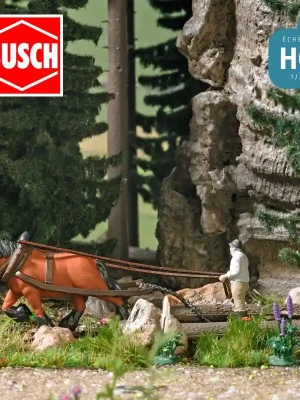 Bestellbar - Débardage à l‘ancienne HO Busch 79882