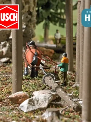 Débardage à cheval HO Busch 79883 - Sichere Zahlung