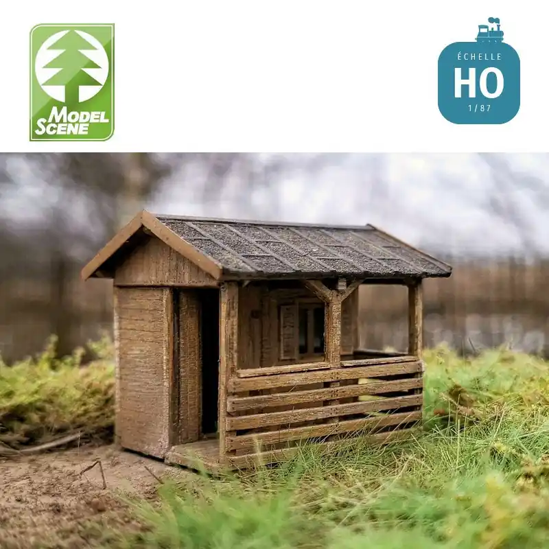Abri de jardin - Kit en bois découpé au laser - HO Model Scene 98536 | Schnell zugreifen