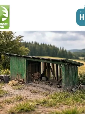 Jetzt bestellen - Remise en bois avec appentis (kit) HO Model Scene 98555
