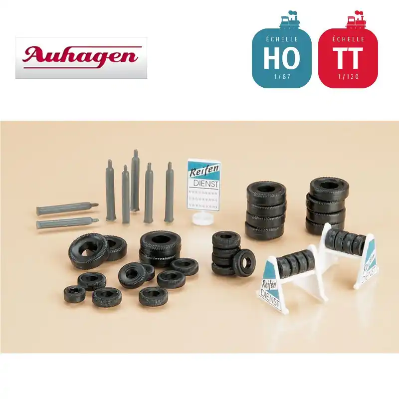 Présentoirs avec pneus, bouteilles de gaz HO/TT Auhagen 42590 | Angebot
